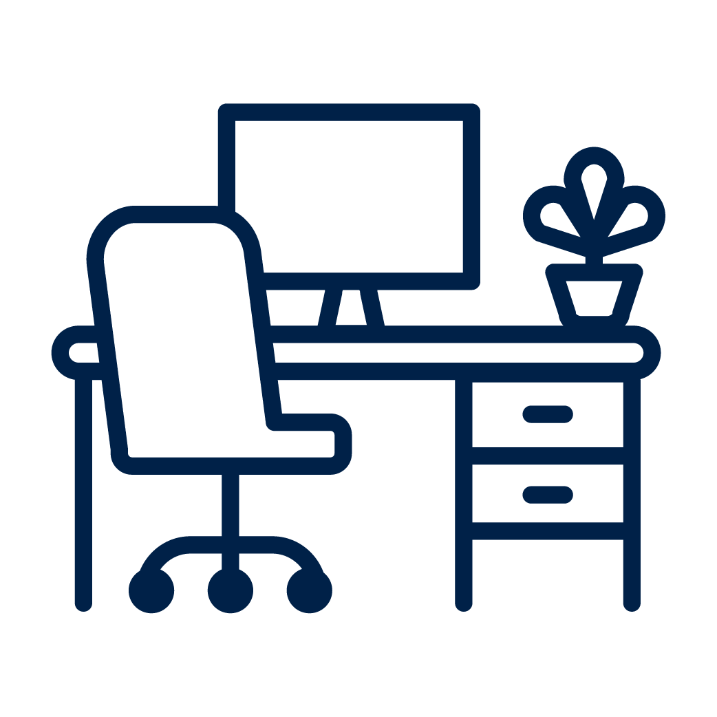 Su oficina está completamente amueblada e incluye Internet de alta velocidad, limpieza, soporte y servicios — todo está gestionado para usted.