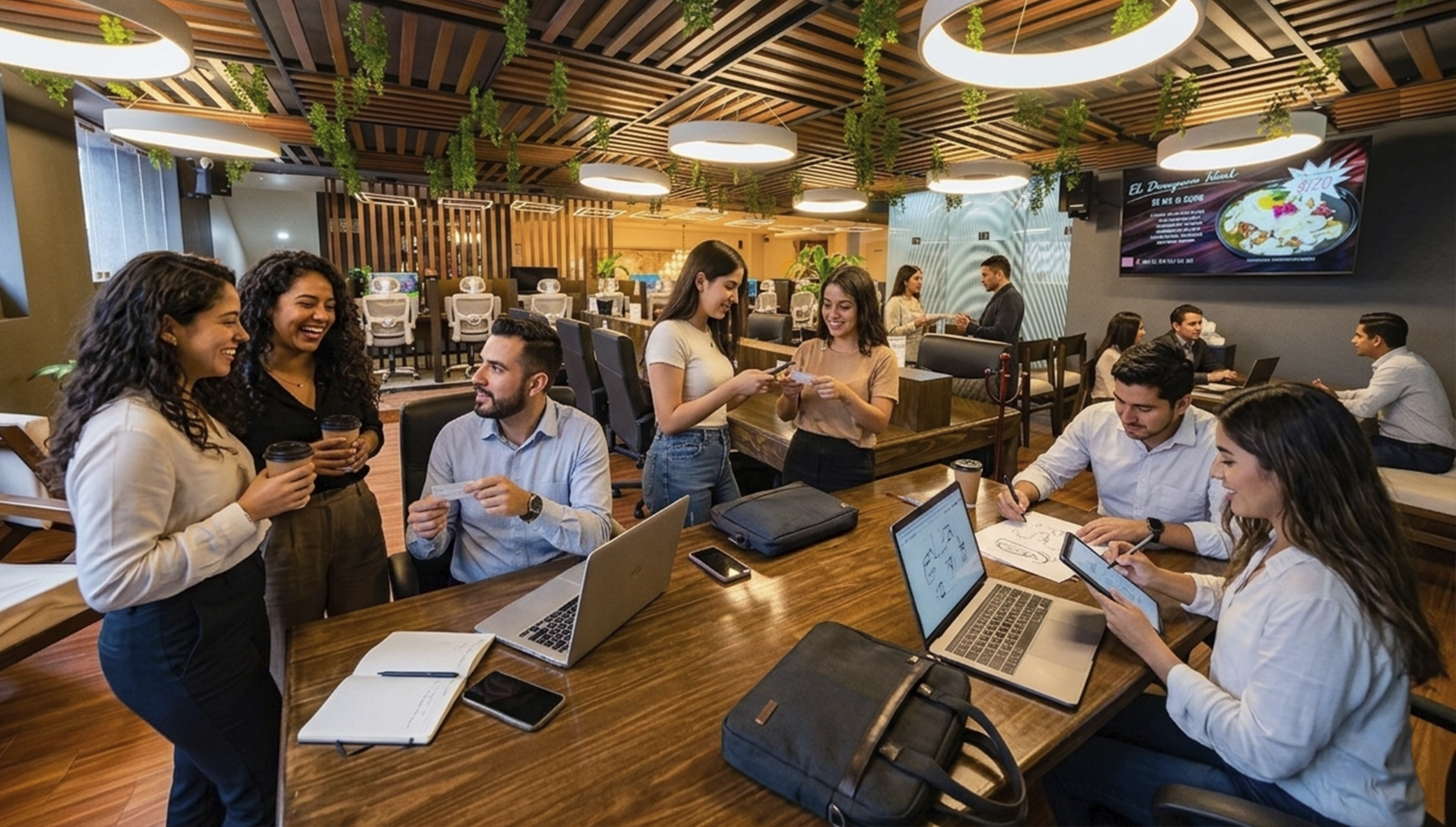 Open Coworking donde incluye Internet de alta velocidad, limpieza, soporte y servicios — todo está gestionado para usted.