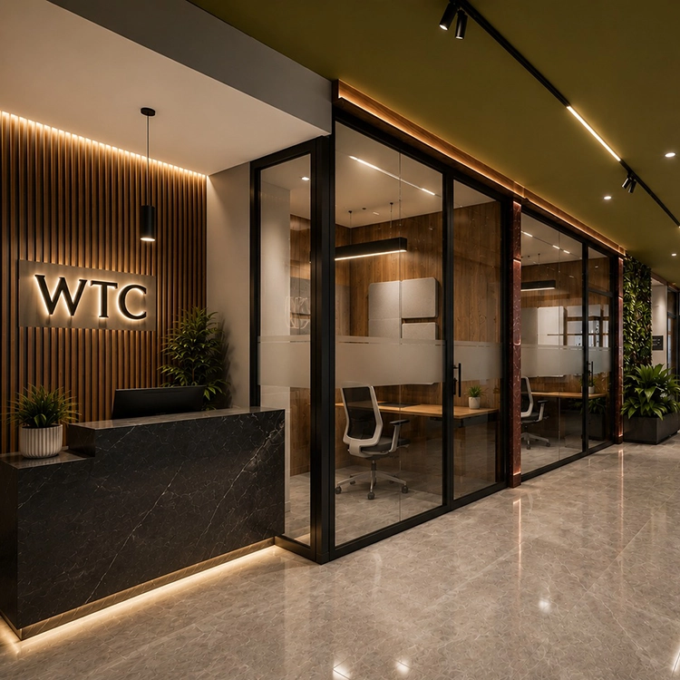 Open Coworking donde incluye Internet de alta velocidad, limpieza, soporte y servicios — todo está gestionado para usted.
