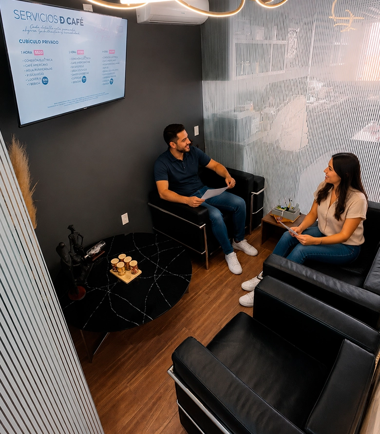 Su sala de juntas está completamente amueblada e incluye Internet de alta velocidad, limpieza, soporte y servicios — todo está gestionado para usted.